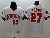 Los Angeles Angels Of Anaheim #27 Mike Trout White 2016 Flexbase Authentic Collection Cooperstown Stitched Jersey,baseball caps,new era cap wholesale,wholesale hats